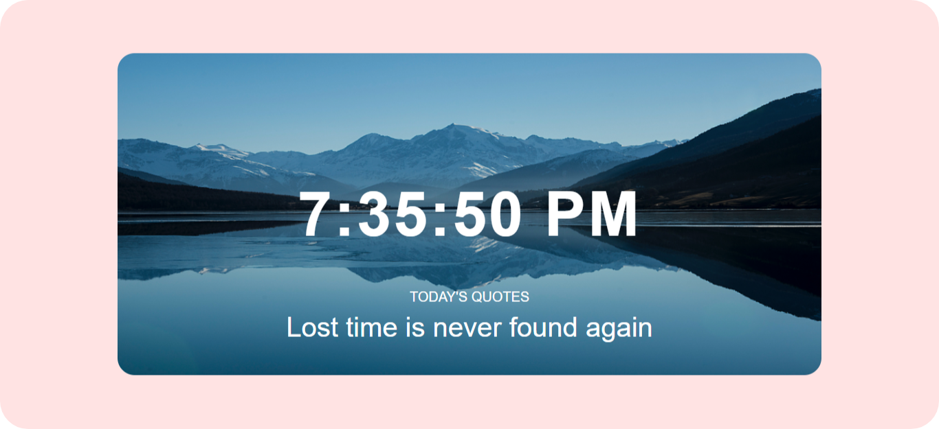 Current Timer Landing Page Desktop Demo