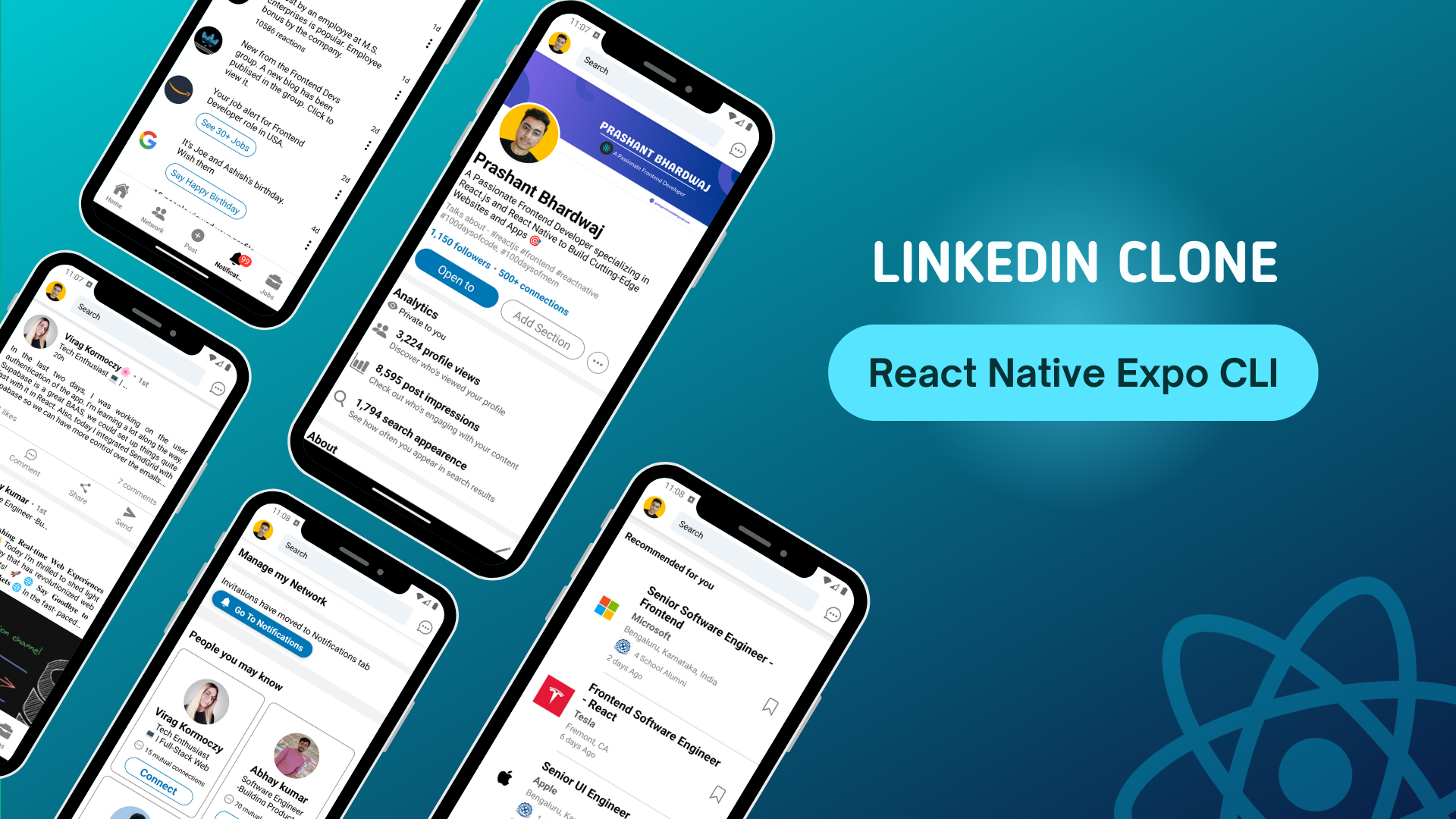 React Native LinkedIn Clone Demo