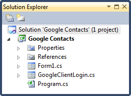 Solution Explorer