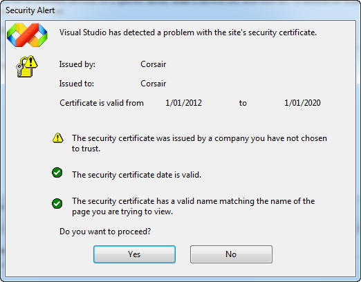 Certificate Problem