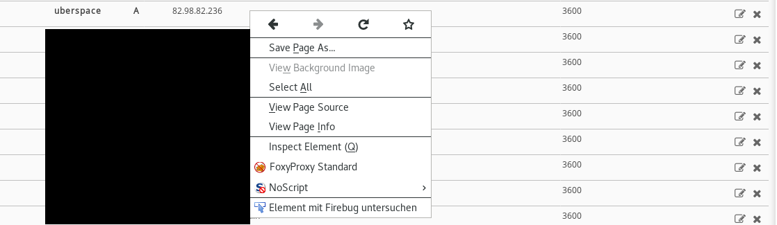 DNS entries for a domain