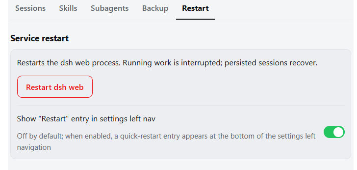 Safe restart