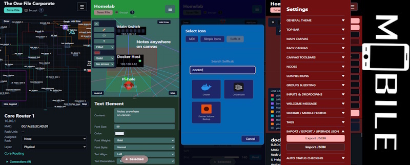The One File mobile previews