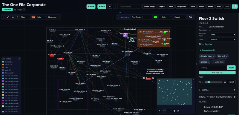 The One File routing preview
