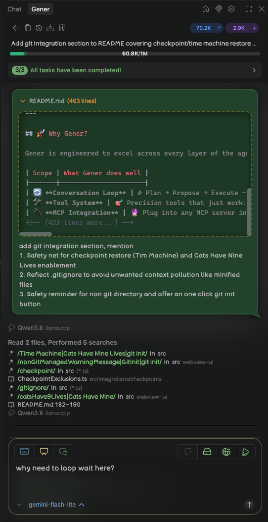 Attached Context Shown as Sent User Message