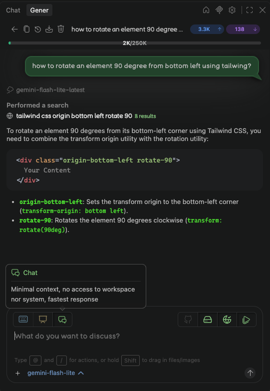 Gener Live Chat Mode