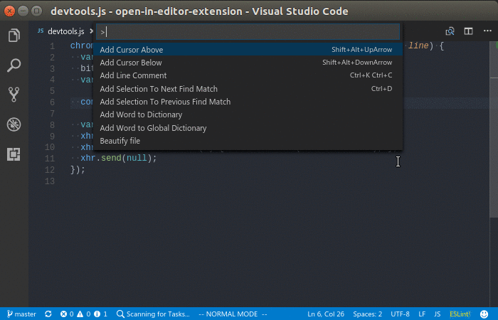 visual studio code shortcuts mac os