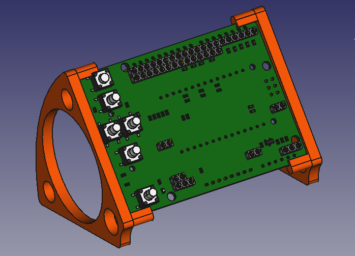 ArduHMIShield PCB holder