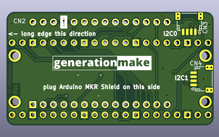 PicoMKRAdapter PCB top