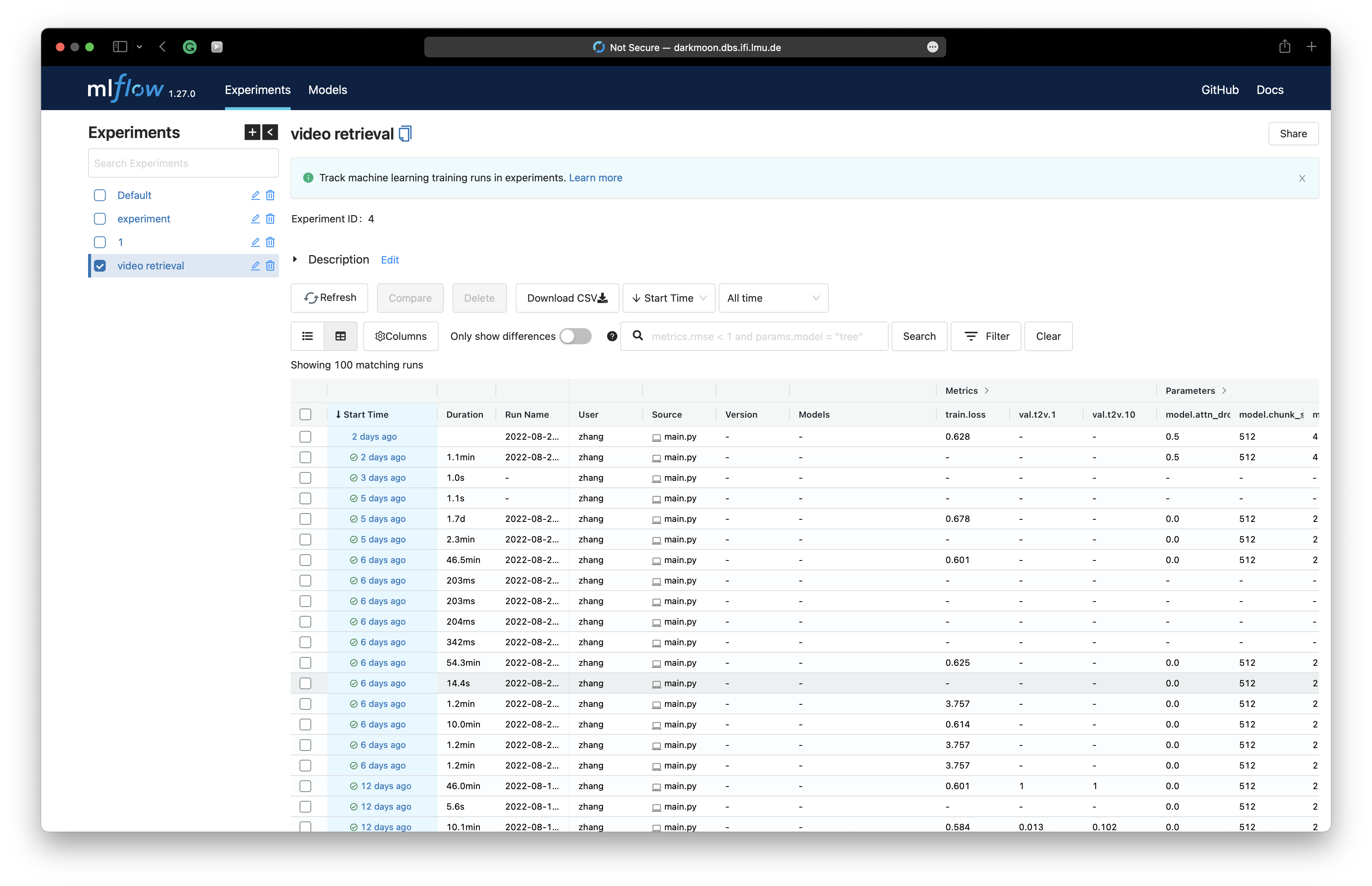 How mlflow can manage experiments