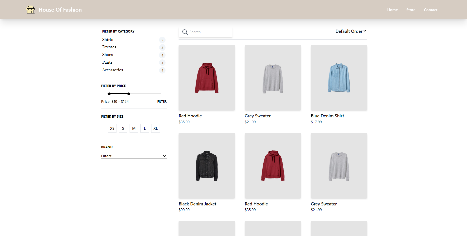 GitHub - genti91/clothing-store