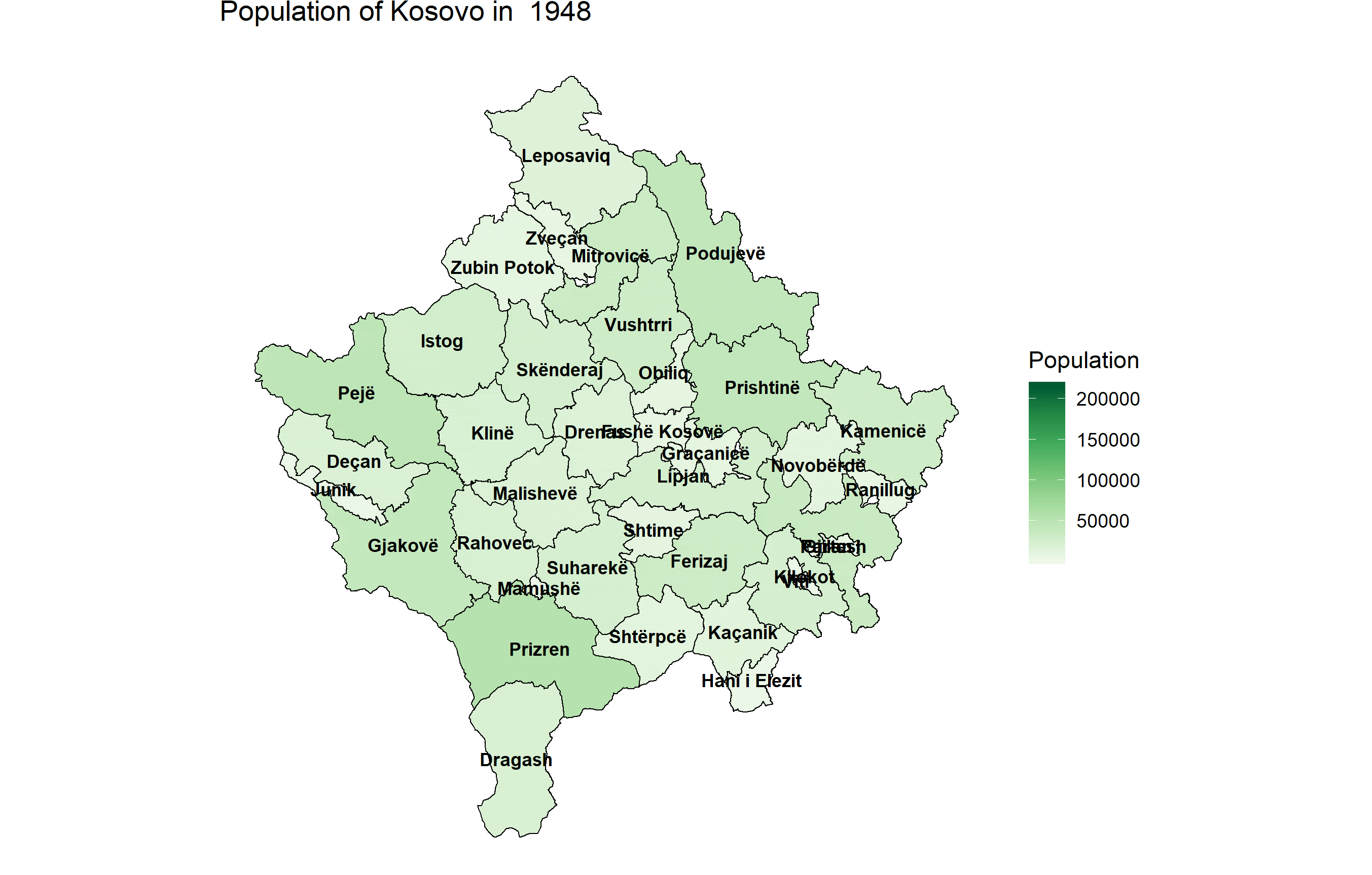 Kosovo Population Animation