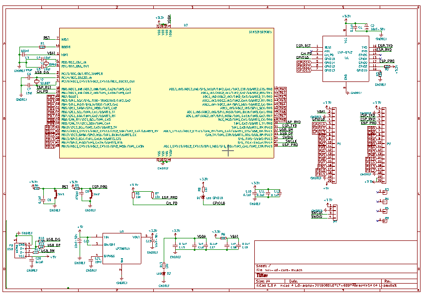 Wifi IOT Core HW Schematic