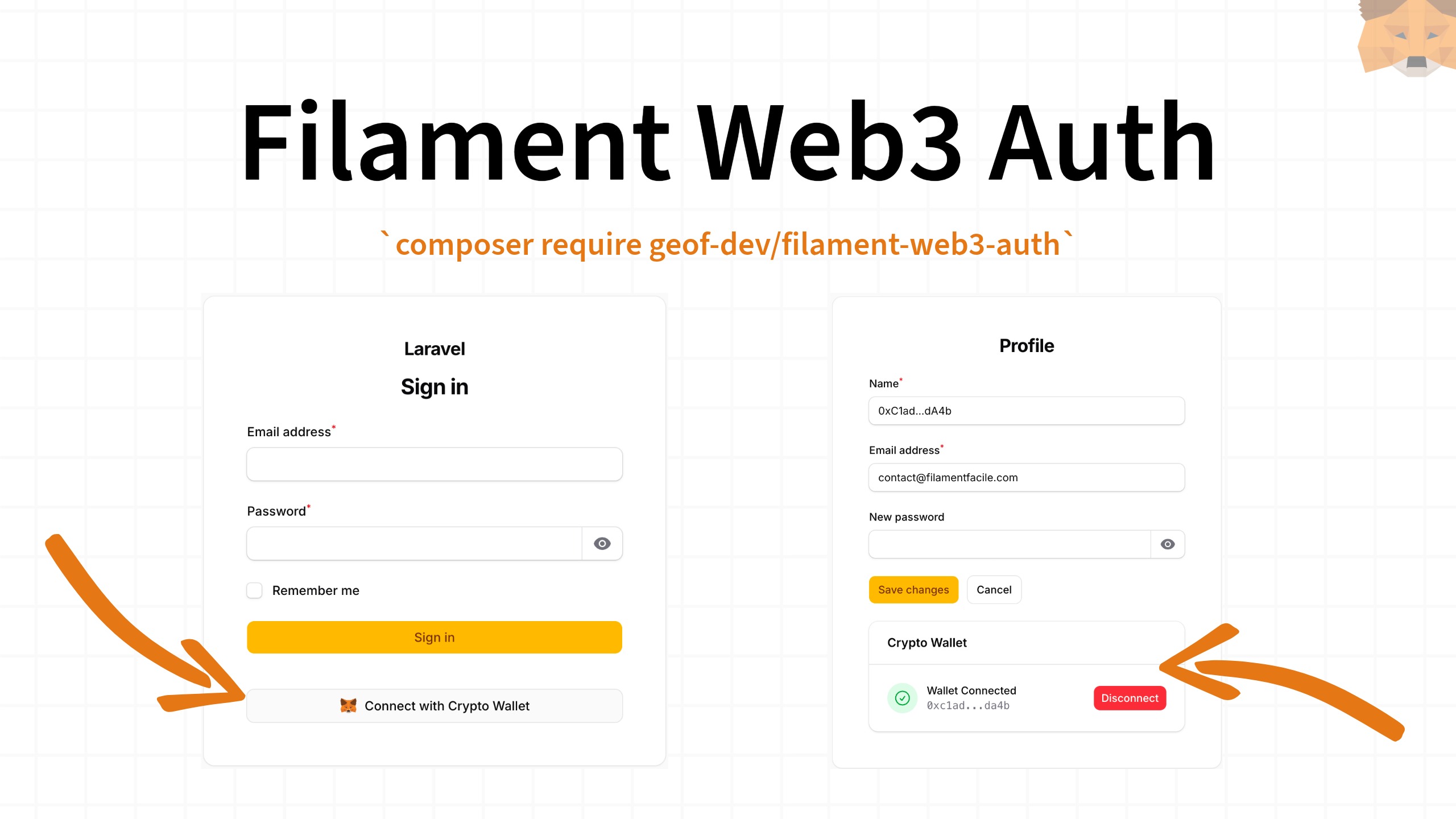 Filament Web3 Auth