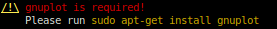 Dependency on Gnuplot
