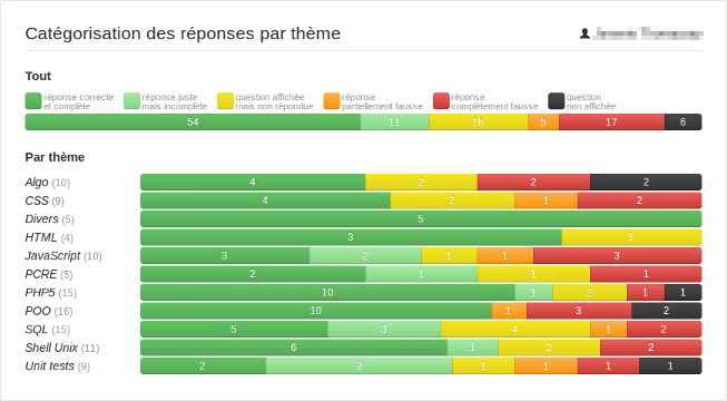 Catégorisation des réponses par thème