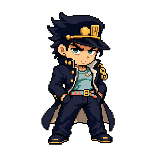 Jotaro Kujo pixel-art pet