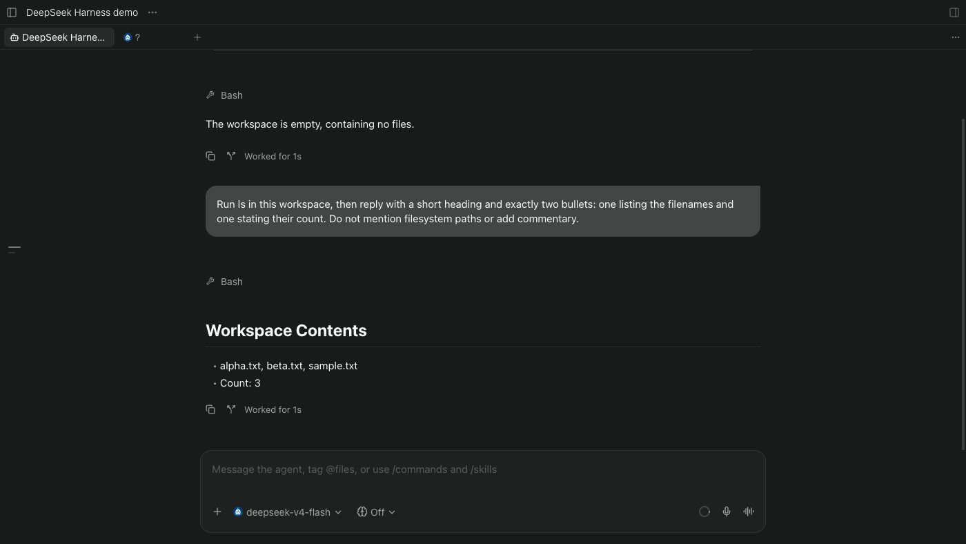 Deepseek Harness screenshot 1