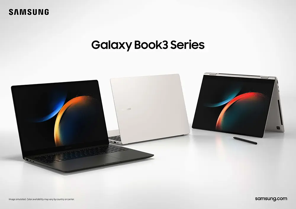 A picture of the Samsung Galaxy Book3 Series
