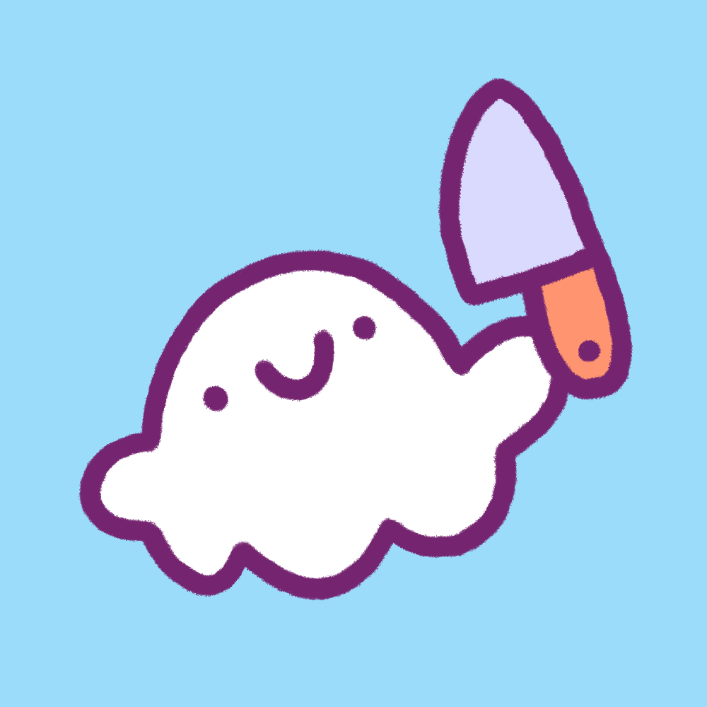 A ghost with a knife