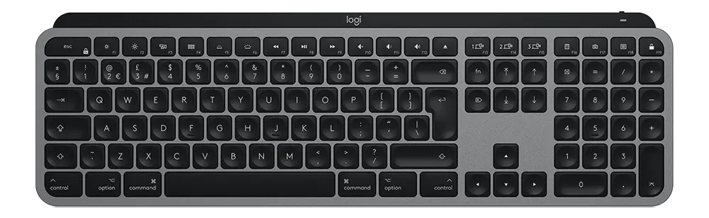 A picture of the Logitech MX Keys for Mac