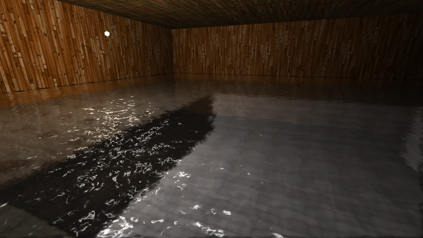 Flooded room