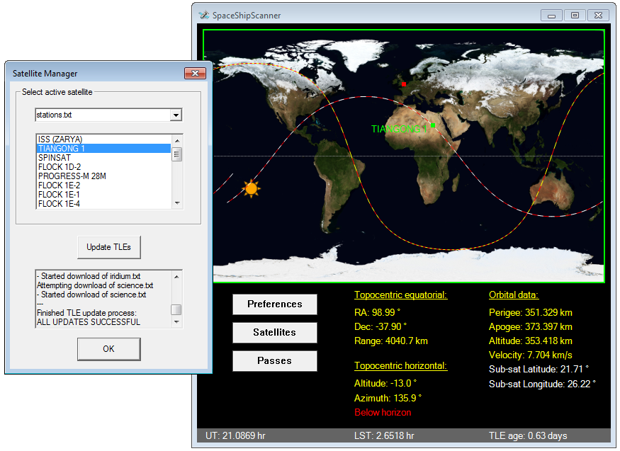 Satellite selection