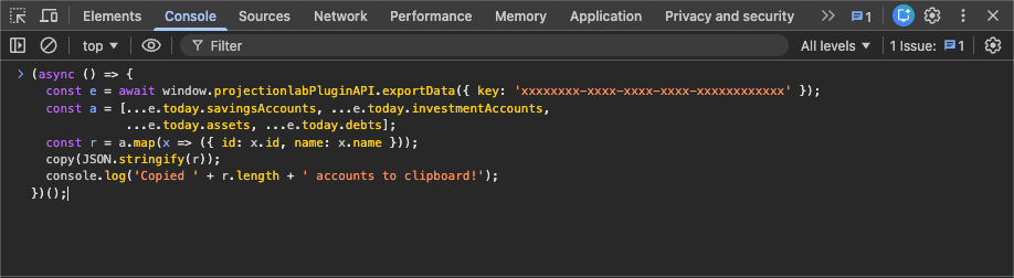 Browser Developer Console