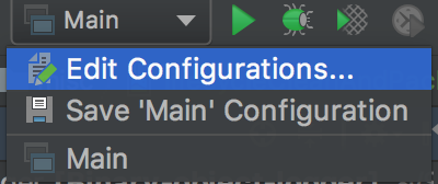 Edit configuration