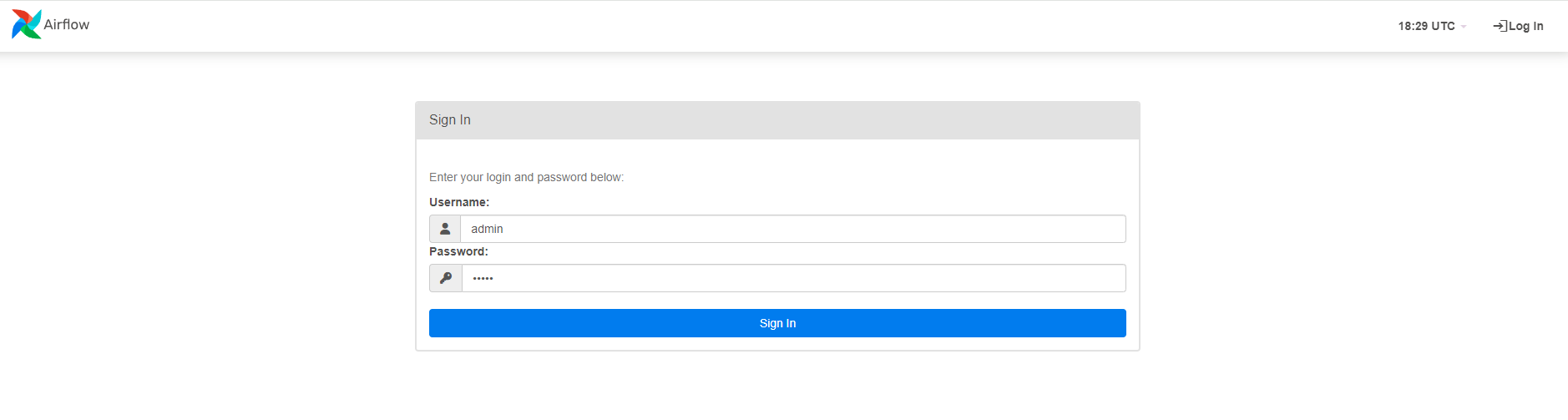 Airflow Login