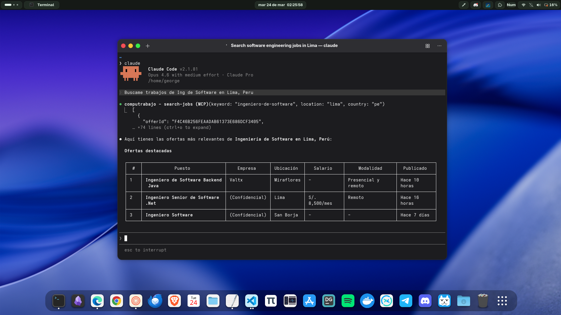 Búsqueda de empleos de ingeniería de software en Lima