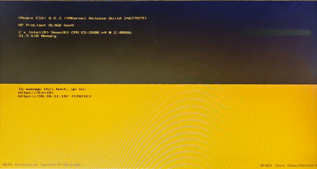 ESXi 启动