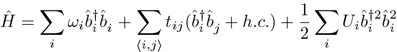 The Bose-Hubbard Hamiltonian