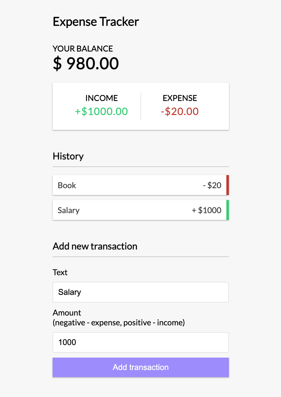 Expense Tracker