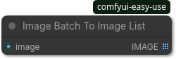 Image Batch To Image List