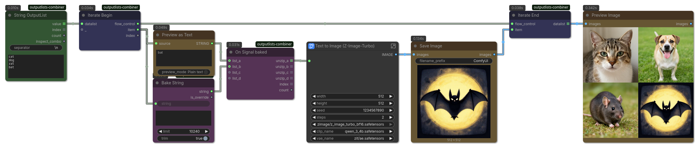 Bake String Iterate Loop Nodes before