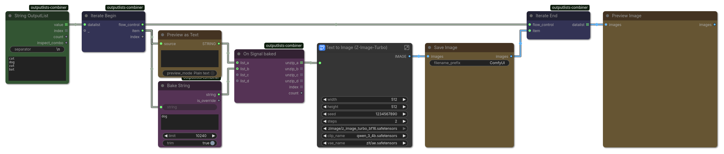 Bake String Iterate Loop Nodes after