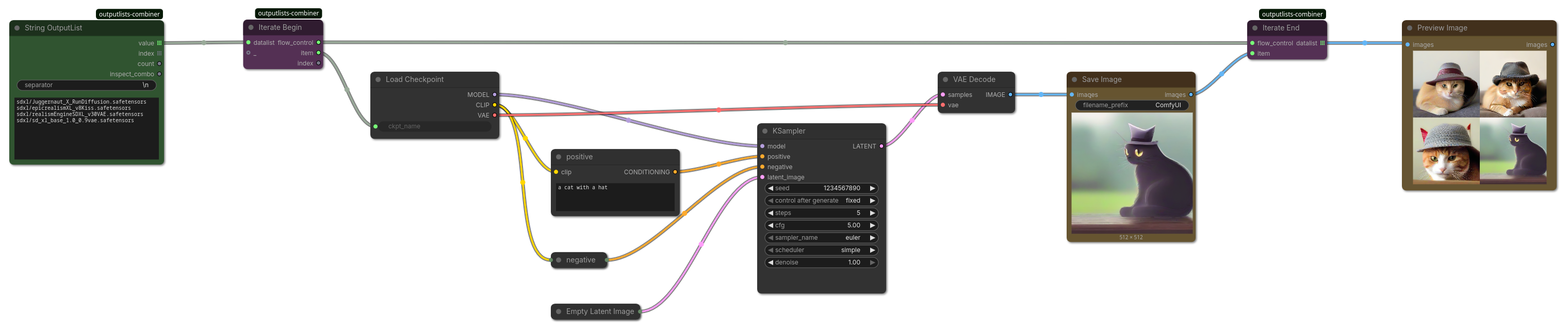 Iterate checkpoints example