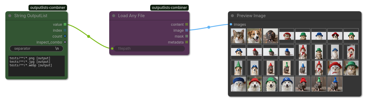 Load multiple files example