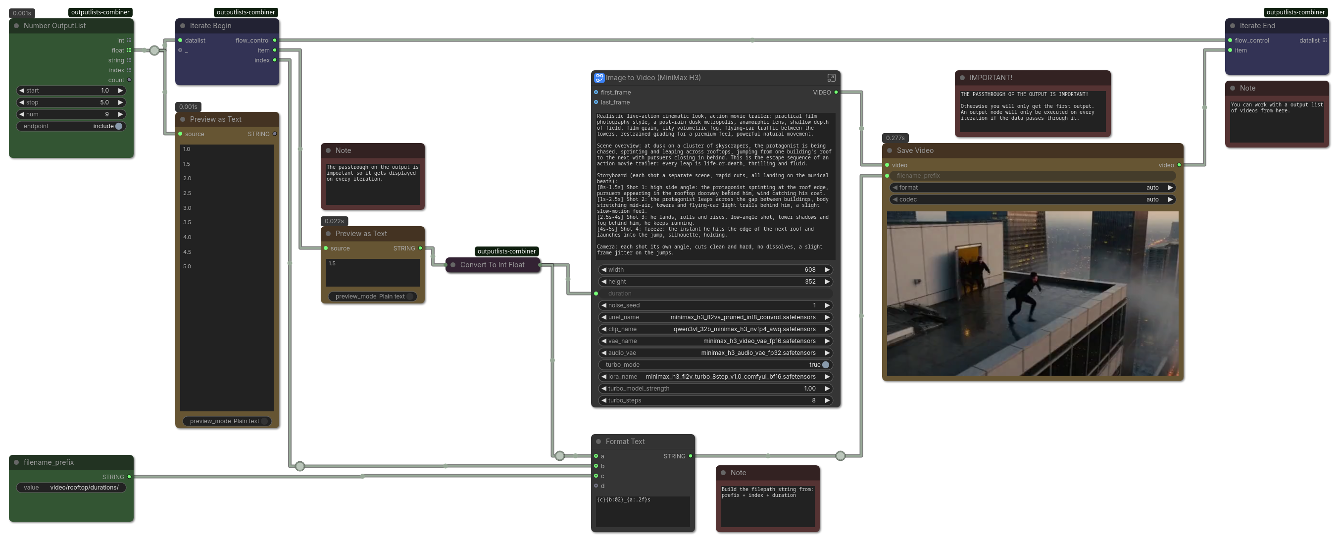 Iterate durations video example