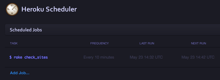 Heroku Scheduler