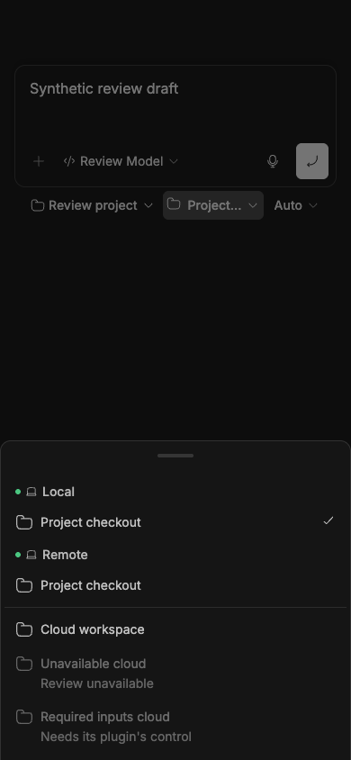 Before: an unconfigured remote machine incorrectly offers Project checkout