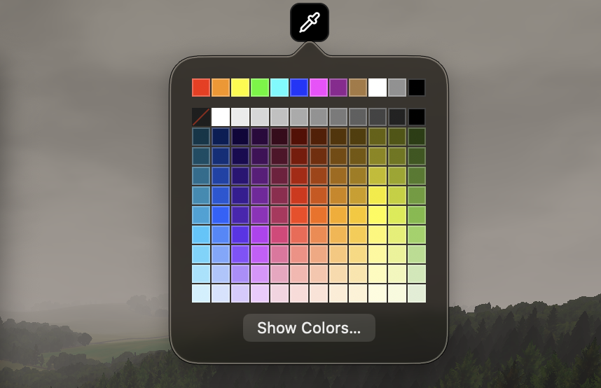 Color Picker widget for macOS by getappinapp