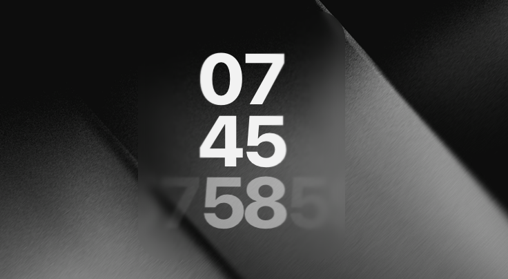 Horizontal Clock widget for macOS by developerbola