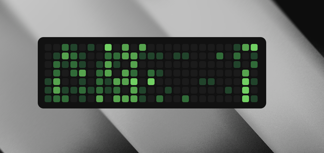 Github contributions widget for macOS by developerbola