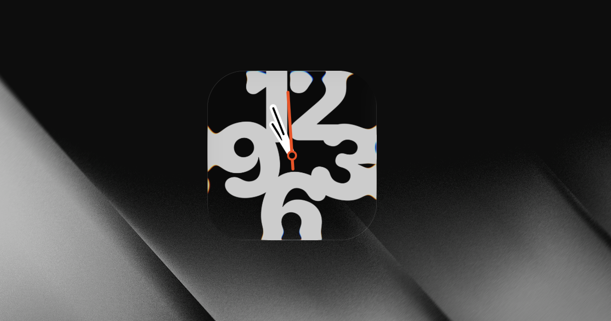 Liquid clock widget for macOS by developerbola
