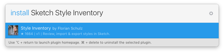 Install with Sketch Runner