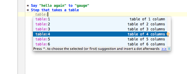 table template fill