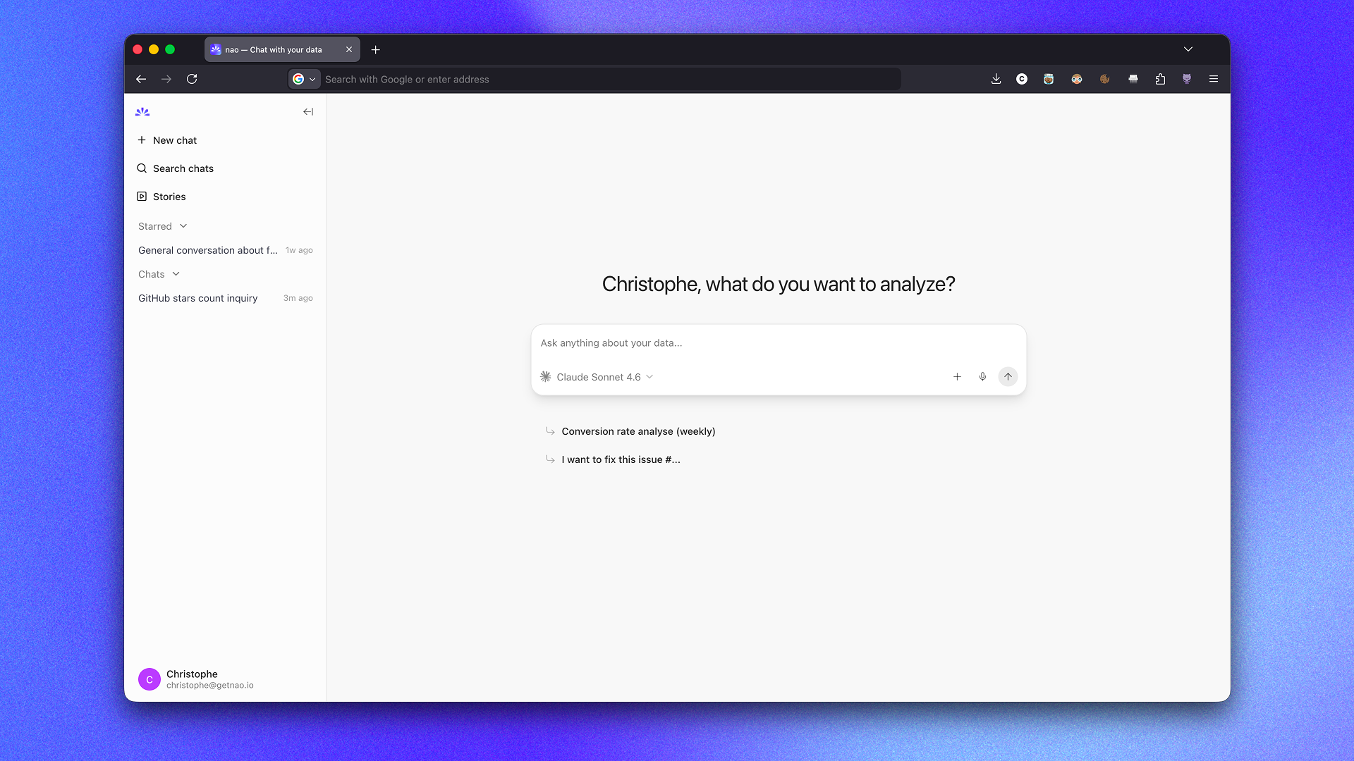 nao Chat Interface