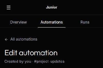 Automation Event Editor · Mobile